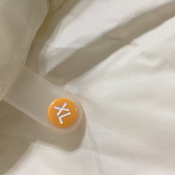 Korean Fashion Down Puffer Jacket NEW! Peach Tone Womens Medium - Picture 7 of 12